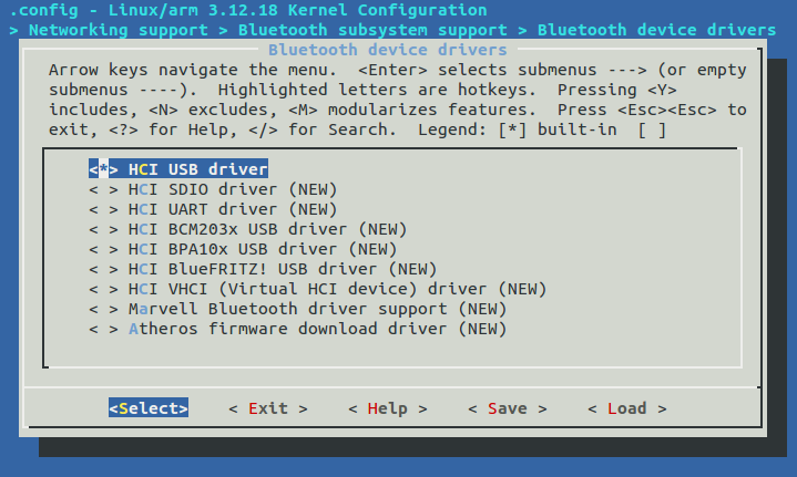 HCI USB driver