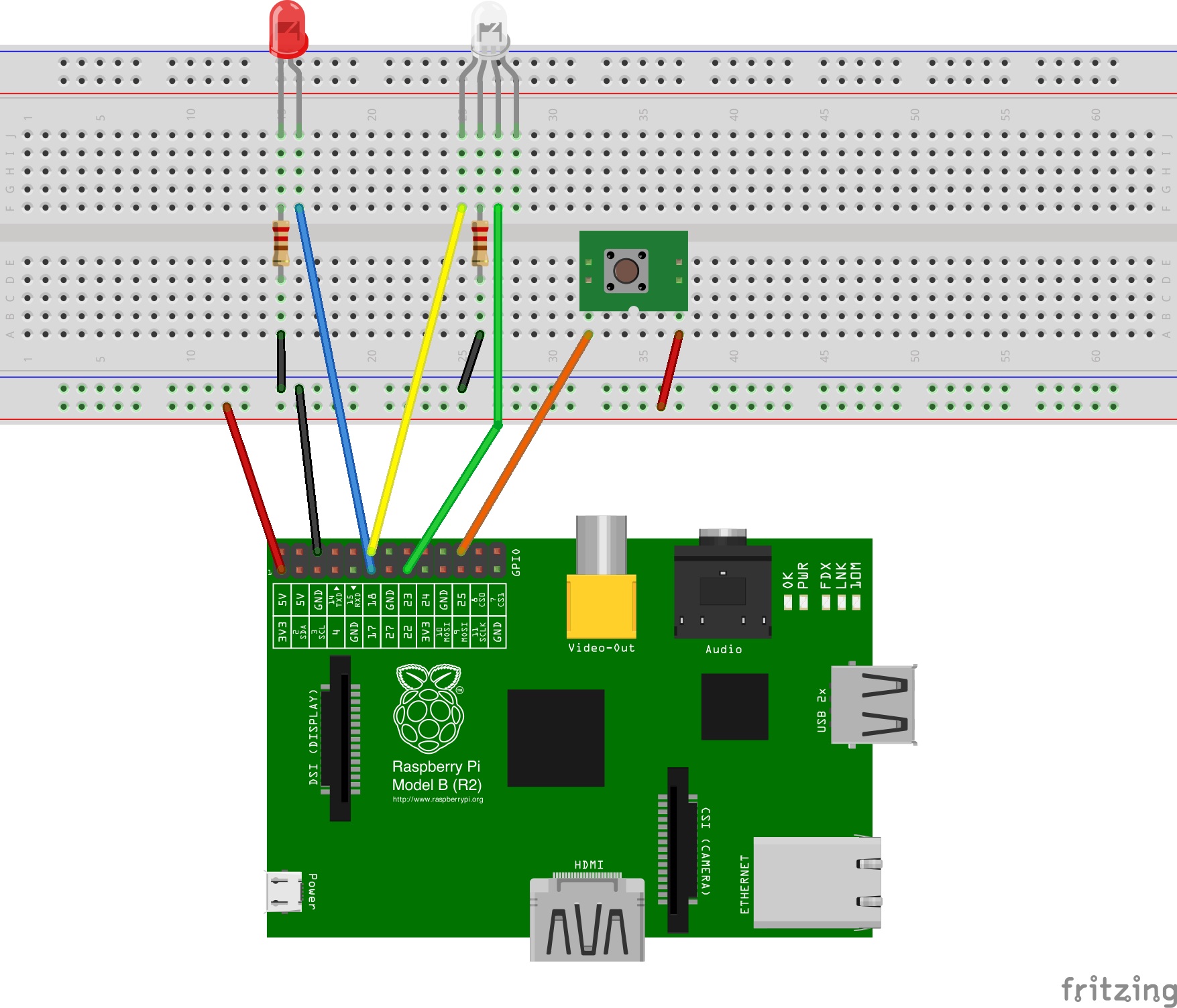 Fritzing Breadboard View